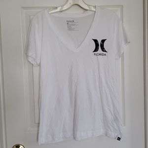 White Cotton Hurley T-shirt